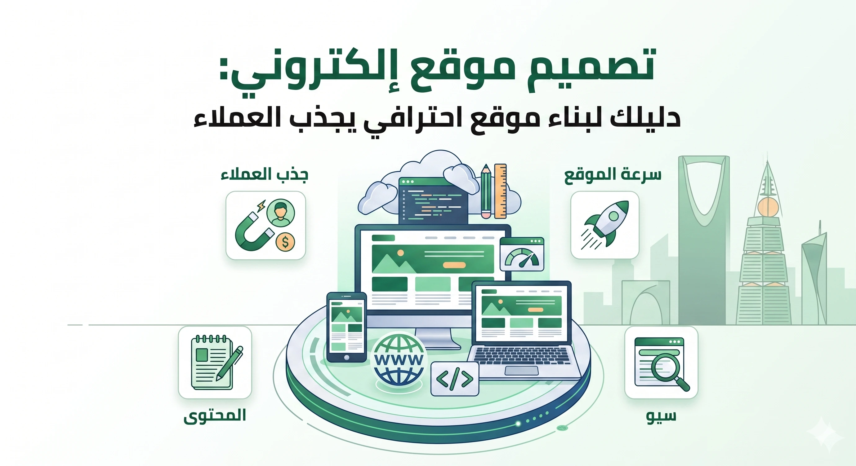 تصميم موقع إلكتروني احترافي للشركات والمشاريع